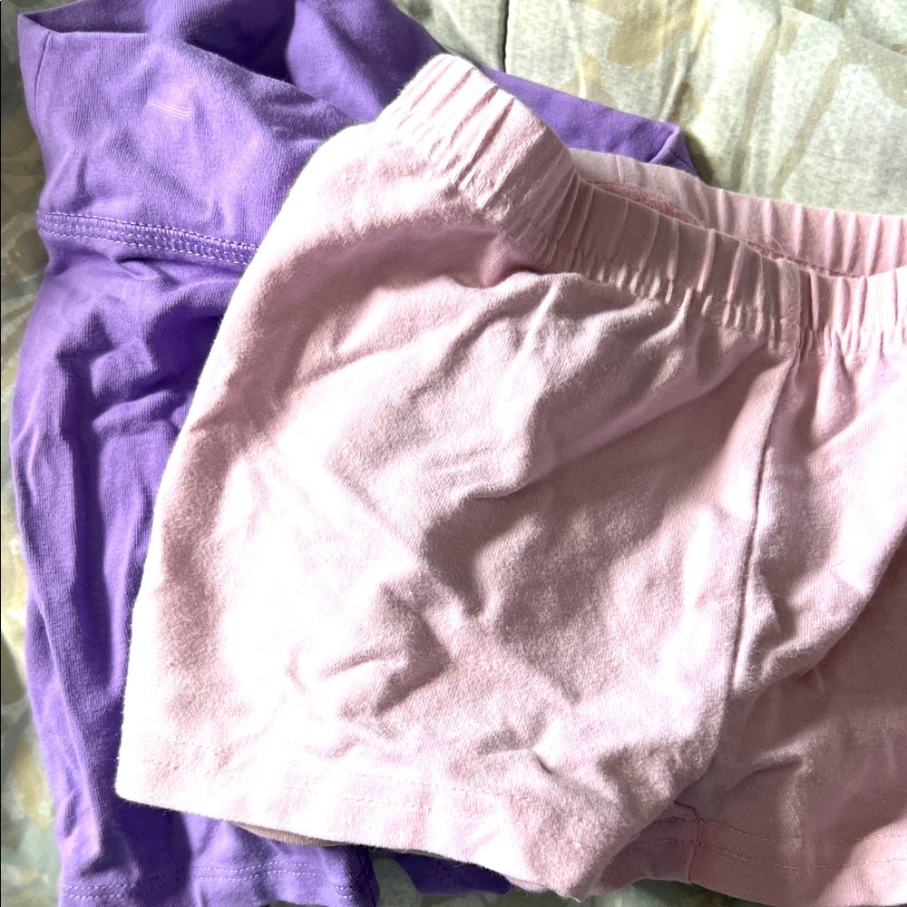 Purple and Pink Tumble shorts set.  3t.  Crewcuts and Hanna Andersson.